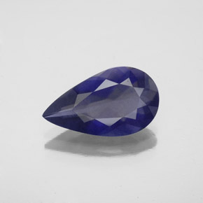 iolita Azul violeta natural de 2.34 ct, En forma de pera, VS