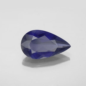 iolita Azul violeta natural de 2.34 ct, En forma de pera, VS