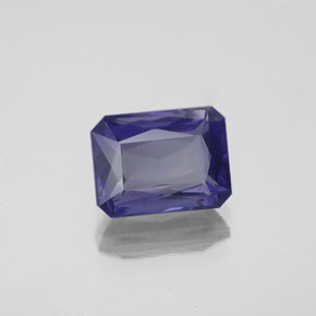 iolita Azul violeta natural de 2.51 ct, corte esmeralda, VS-SI
