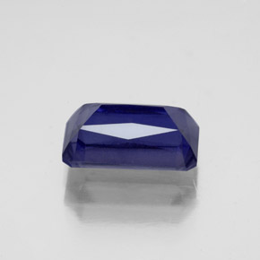 Iolita azul natural de 2,66 ct, corte esmeralda, VS-SI