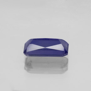 Iolita azul natural de 1,08 ct, corte esmeralda, VS