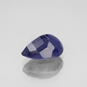 Iolita azul natural de 2,03 ct, en forma de pera, VS