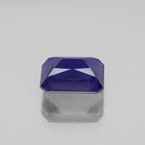 Iolita azul natural de 2,07 ct, corte esmeralda, VS