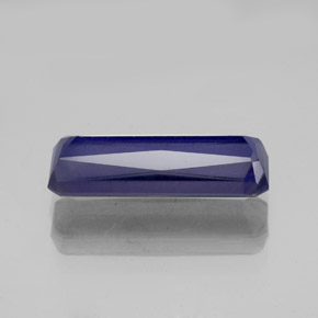 Iolita azul natural de 2,46 ct, corte esmeralda, VS