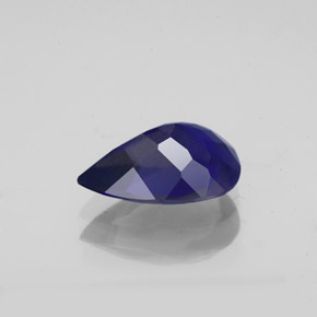 Iolita azul natural de 1,43 ct, en forma de pera, VS