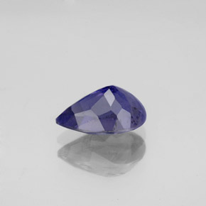 Iolita azul natural de 1,18 ct, en forma de pera, VS