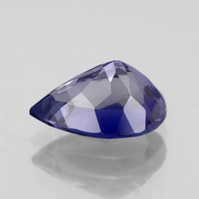 Iolita azul natural de 1,47 ct, en forma de pera, VS-SI