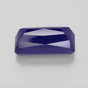 Iolita azul natural de 5,81 ct, corte esmeralda, VS