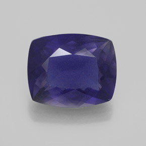 Iolita Azul violeta natural de 4.20 ct, Forma Cojín, VS