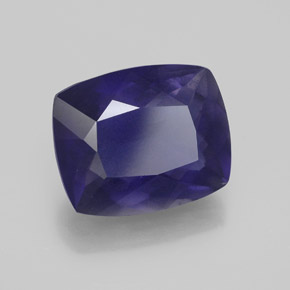Iolita Azul violeta natural de 4.20 ct, Forma Cojín, VS