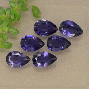 Gemas de iolita Violeta azulado natural de 1.94 ct, En forma de pera, VS