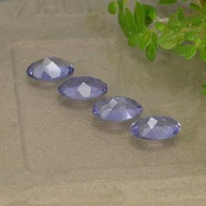 Gemas de iolita violeta natural de 1,49 ct, corte óvalo, VS