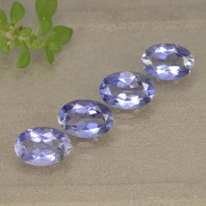 Gemas de iolita violeta natural de 1,68 ct, corte óvalo, VS
