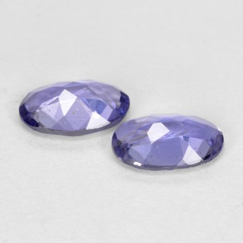 Gemas de iolita azul natural de 0,61 ct, corte óvalo, VS
