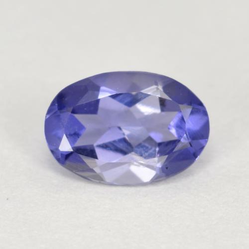 iolita Azul violeta intenso natural de 0.39 ct, Corte Óvalo, VS