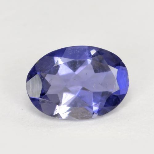 Iolita azul natural de 0,32 ct, corte óvalo, VVS-VS
