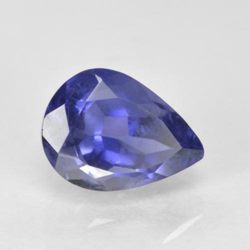 iolita Azul violeta natural de 0.70 ct, En forma de pera, VS