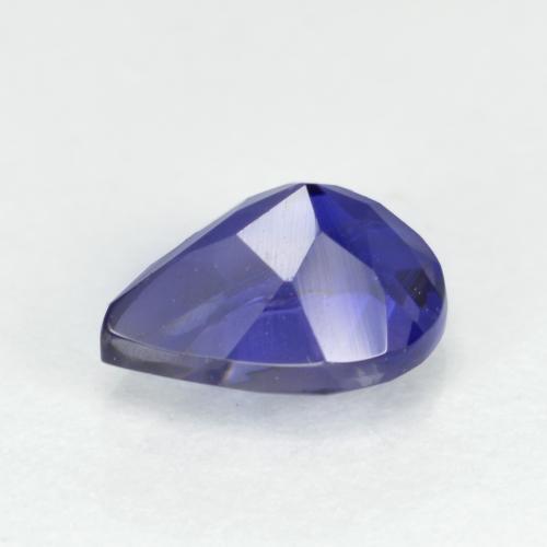 Iolita azul natural de 0,59 ct, en forma de pera, VS