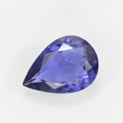 iolita Azul violeta natural de 0.49 ct, En forma de pera, VS-SI