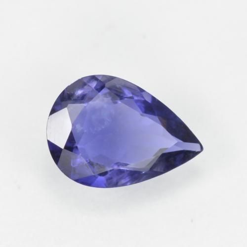 iolita Azul violeta natural de 0.49 ct, En forma de pera, VS-SI