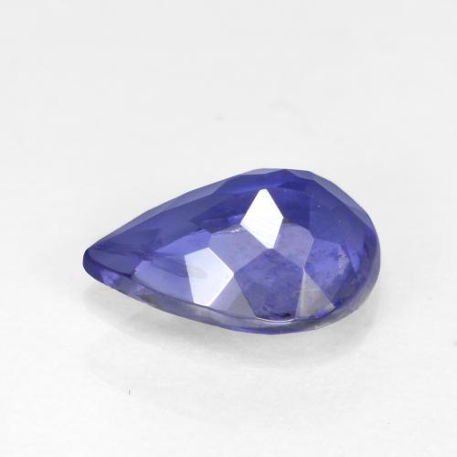 iolita Azul violeta natural de 0.49 ct, En forma de pera, VS-SI