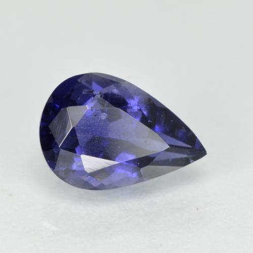 iolita Azul violeta natural de 0.56 ct, En forma de pera, VS