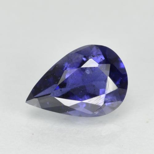 iolita Azul violeta natural de 0.56 ct, En forma de pera, VS