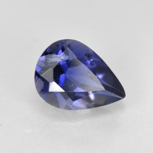 iolita Azul violeta natural de 0.62 ct, En forma de pera, VS