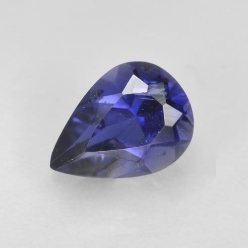 iolita Azul violeta natural de 0.62 ct, En forma de pera, VS