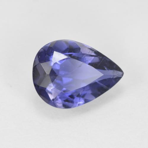 iolita Azul violeta natural de 0.79 ct, En forma de pera, SI