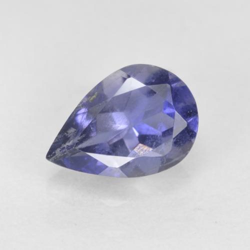 Iolita azul natural de 0,61 ct, en forma de pera, SI
