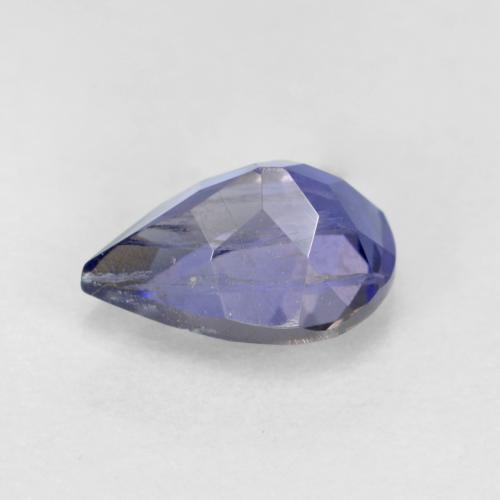 Iolita azul natural de 0,61 ct, en forma de pera, SI