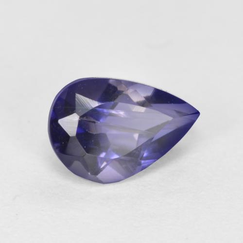 iolita Azul noche natural de 0.61 ct, En forma de pera, VS-SI