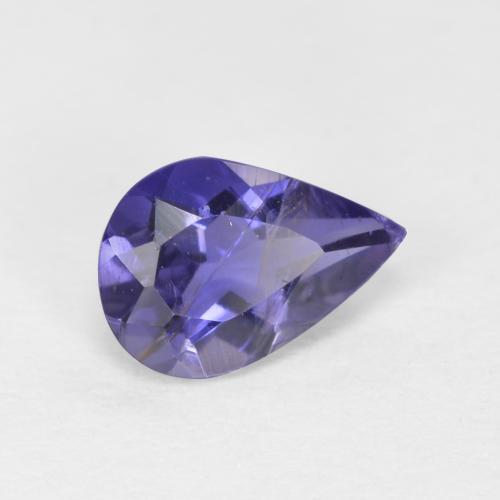 Iolita azul natural de 0,48 ct, en forma de pera, VS-SI