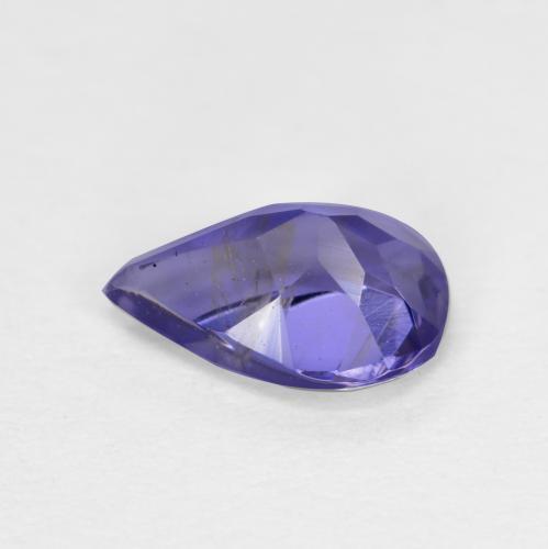 Iolita azul natural de 0,48 ct, en forma de pera, VS-SI