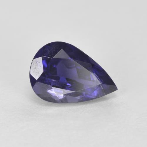 Iolita azul natural de 0,64 ct, en forma de pera, VS-SI