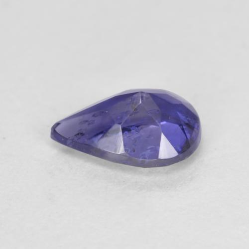 Iolita azul natural de 0,51 ct, en forma de pera, VS-SI