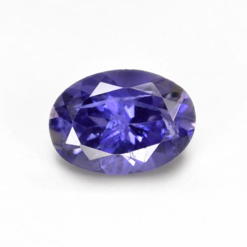 iolita Púrpura oscuro natural de 0.74 ct, Corte Óvalo, VS-SI