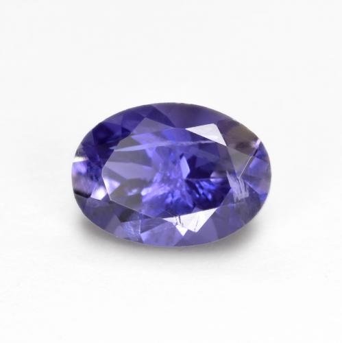 iolita Púrpura oscuro natural de 0.74 ct, Corte Óvalo, VS-SI