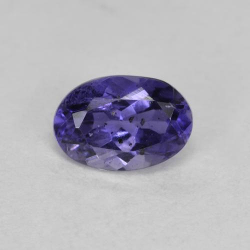 iolita Púrpura oscuro natural de 0.46 ct, Corte Óvalo, VS-SI