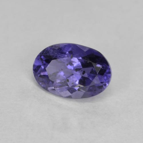 iolita Púrpura oscuro natural de 0.46 ct, Corte Óvalo, VS-SI