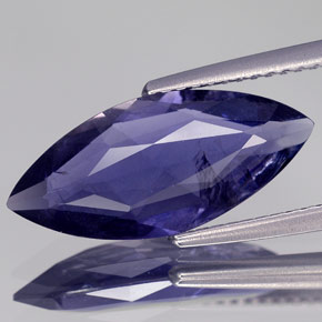 Iolita violeta natural de 2,98 ct, marquesa, VS-SI