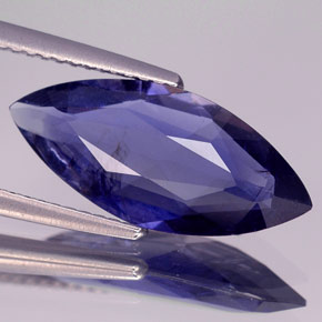 Iolita violeta natural de 2,98 ct, marquesa, VS-SI