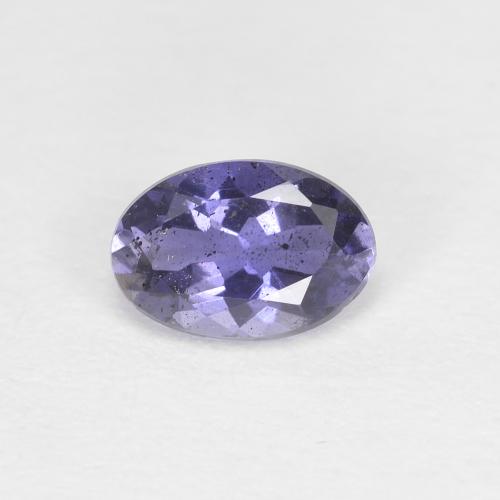 Iolita azul natural de 0,38 ct, corte óvalo, VS-SI
