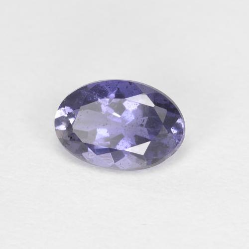 Iolita azul natural de 0,38 ct, corte óvalo, VS-SI