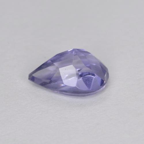 Iolita azul natural de 0,34 ct, en forma de pera, VVS-VS
