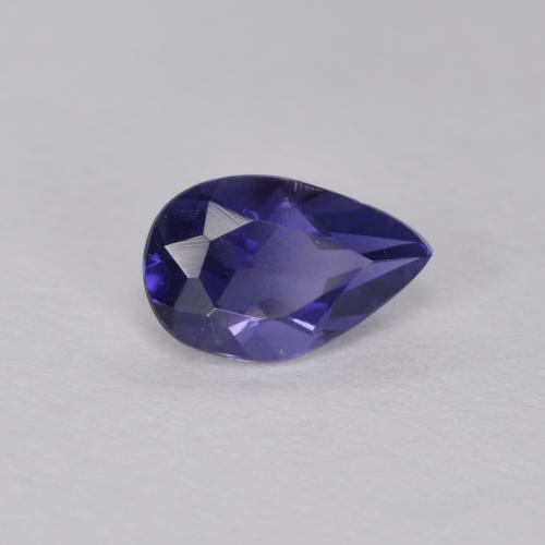 iolita Azul noche natural de 0.38 ct, En forma de pera, VVS-VS