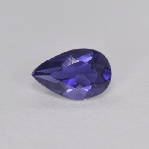 iolita Azul noche natural de 0.38 ct, En forma de pera, VVS-VS