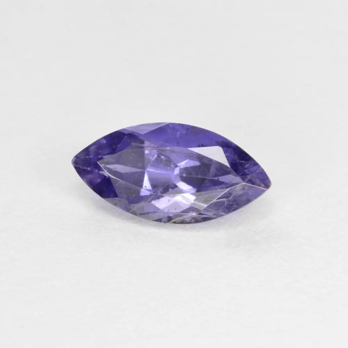Iolita azul natural de 0,56 ct, marquesa, SI