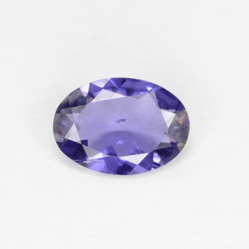 Iolita azul natural de 0,48 ct, corte óvalo, SI
